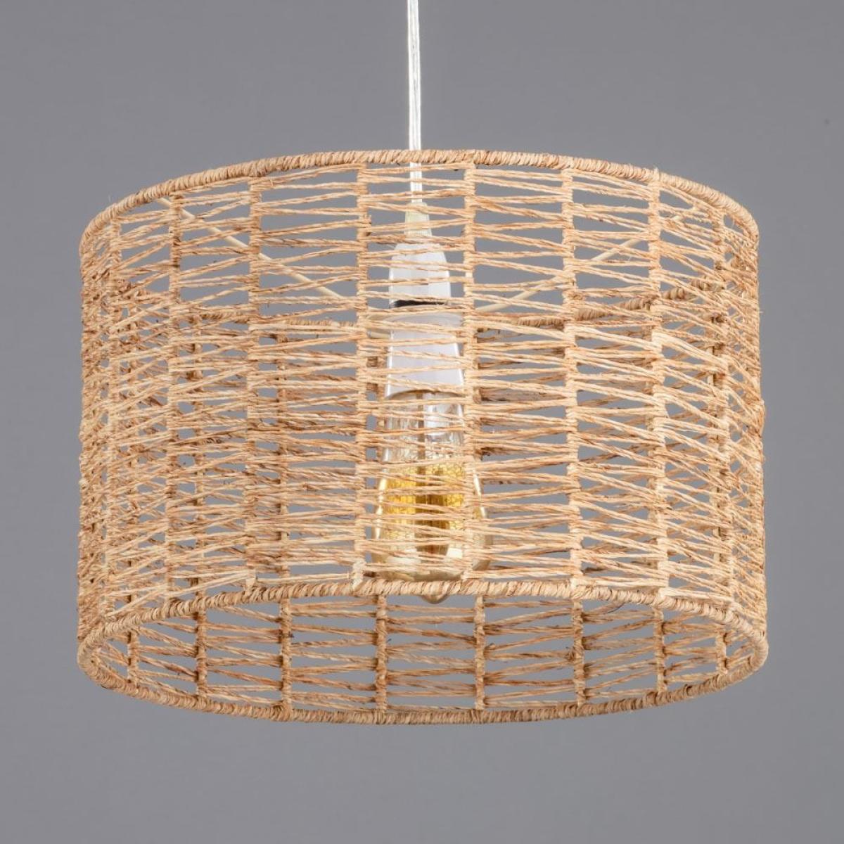 Jute Cylinder Easyfit Shade, Natural – image 6