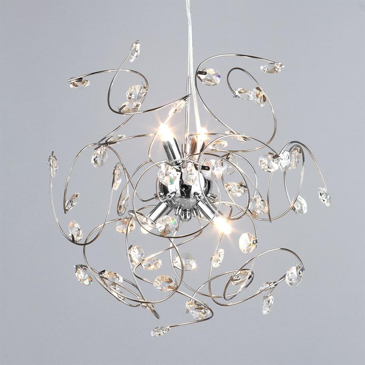 Othello Pendant with Clear Glass, Chrome – image 3