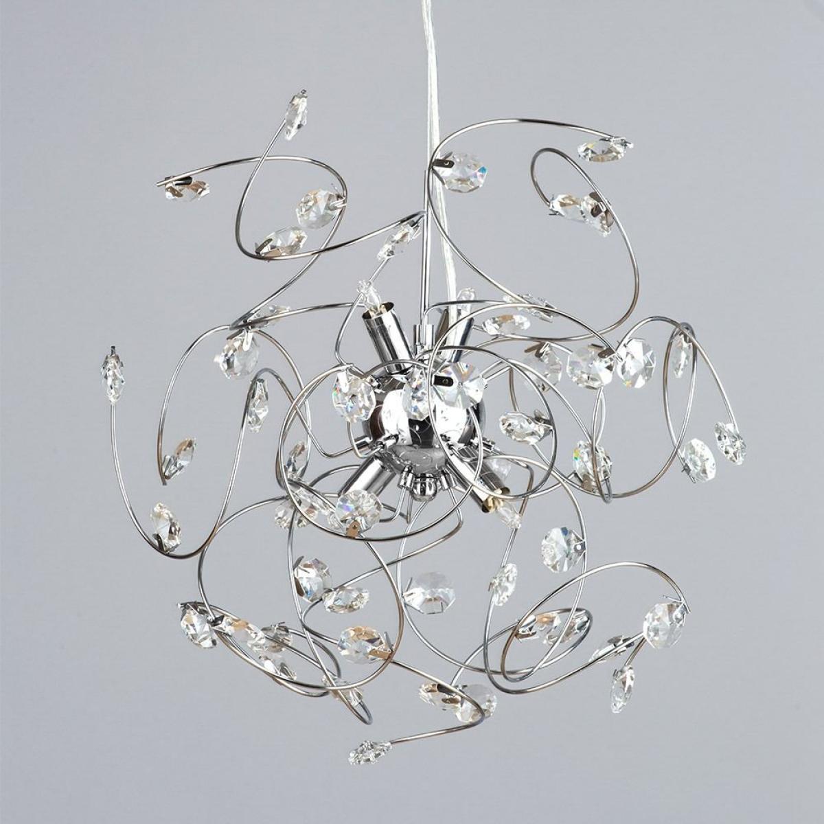 Othello Pendant with Clear Glass, Chrome – image 4