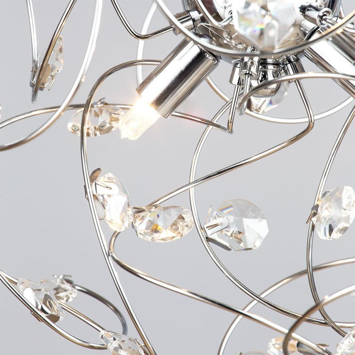 Othello Pendant with Clear Glass, Chrome – image 5