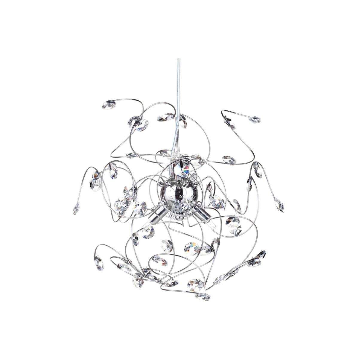 Othello Pendant with Clear Glass, Chrome – image 1