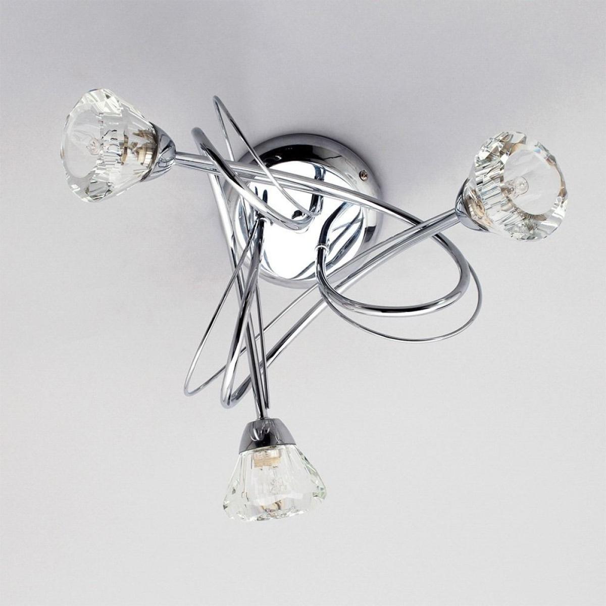 Marianne Small Flush Ceiling Light, Chrome – image 3