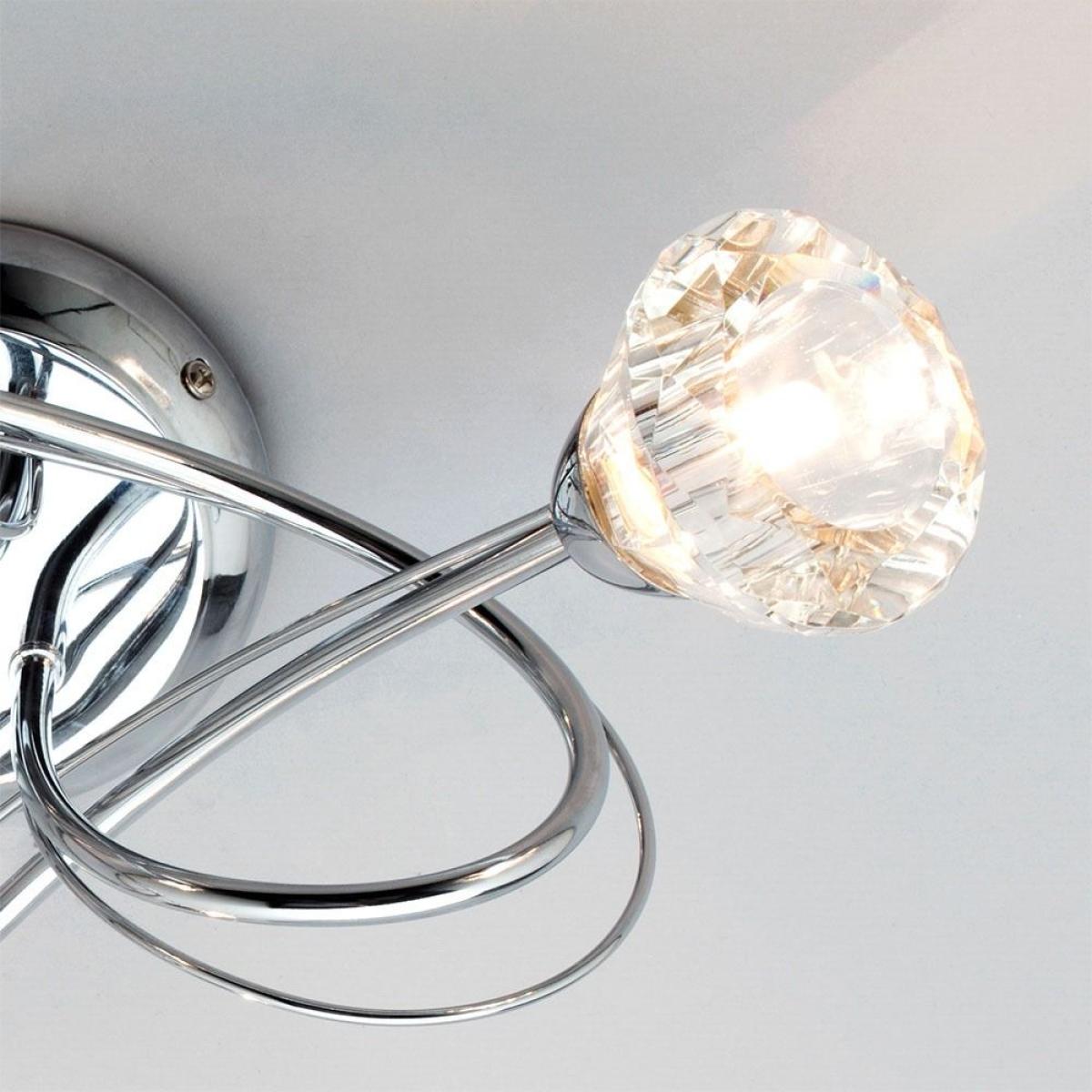 Marianne Small Flush Ceiling Light, Chrome – image 4