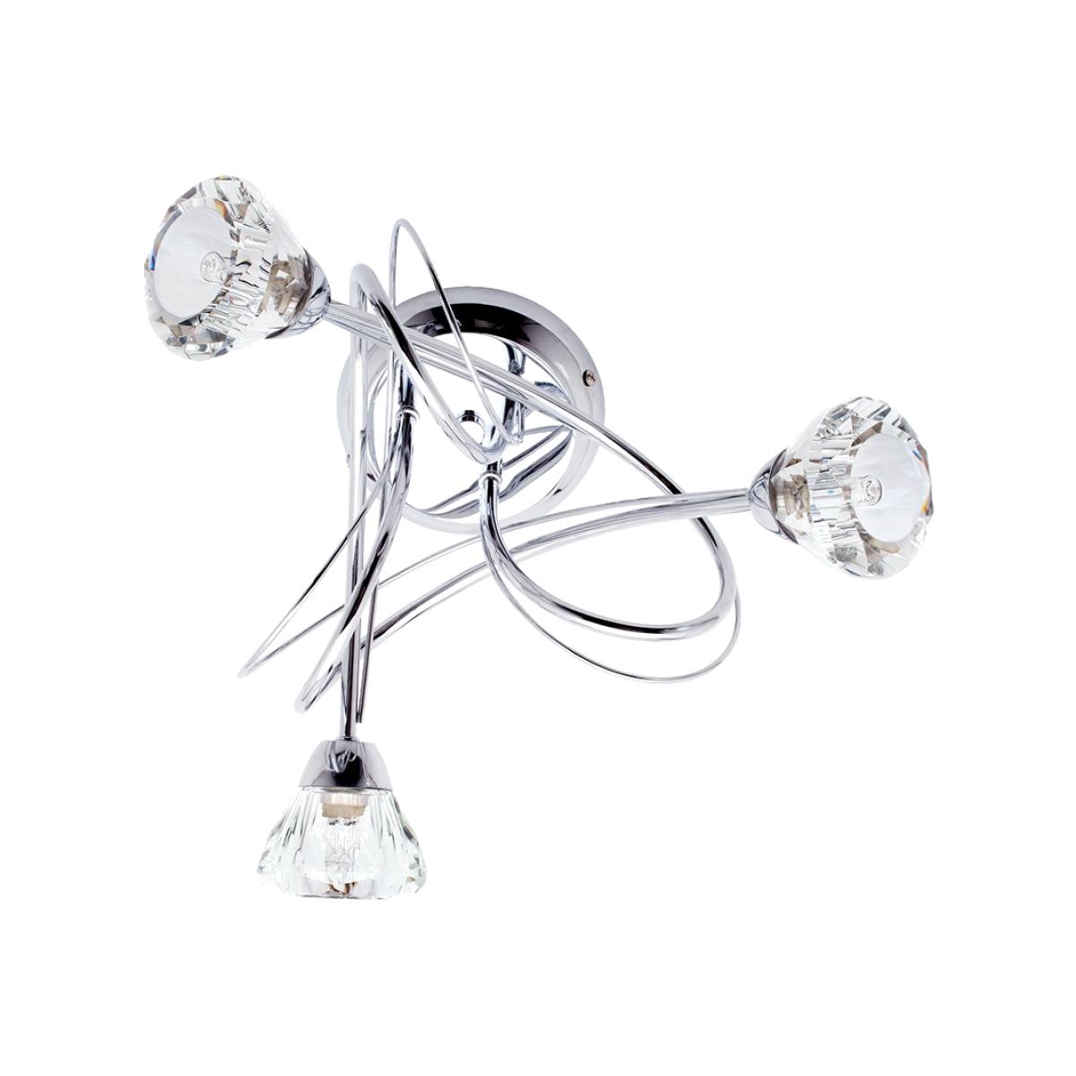 Marianne Small Flush Ceiling Light, Chrome – image 1