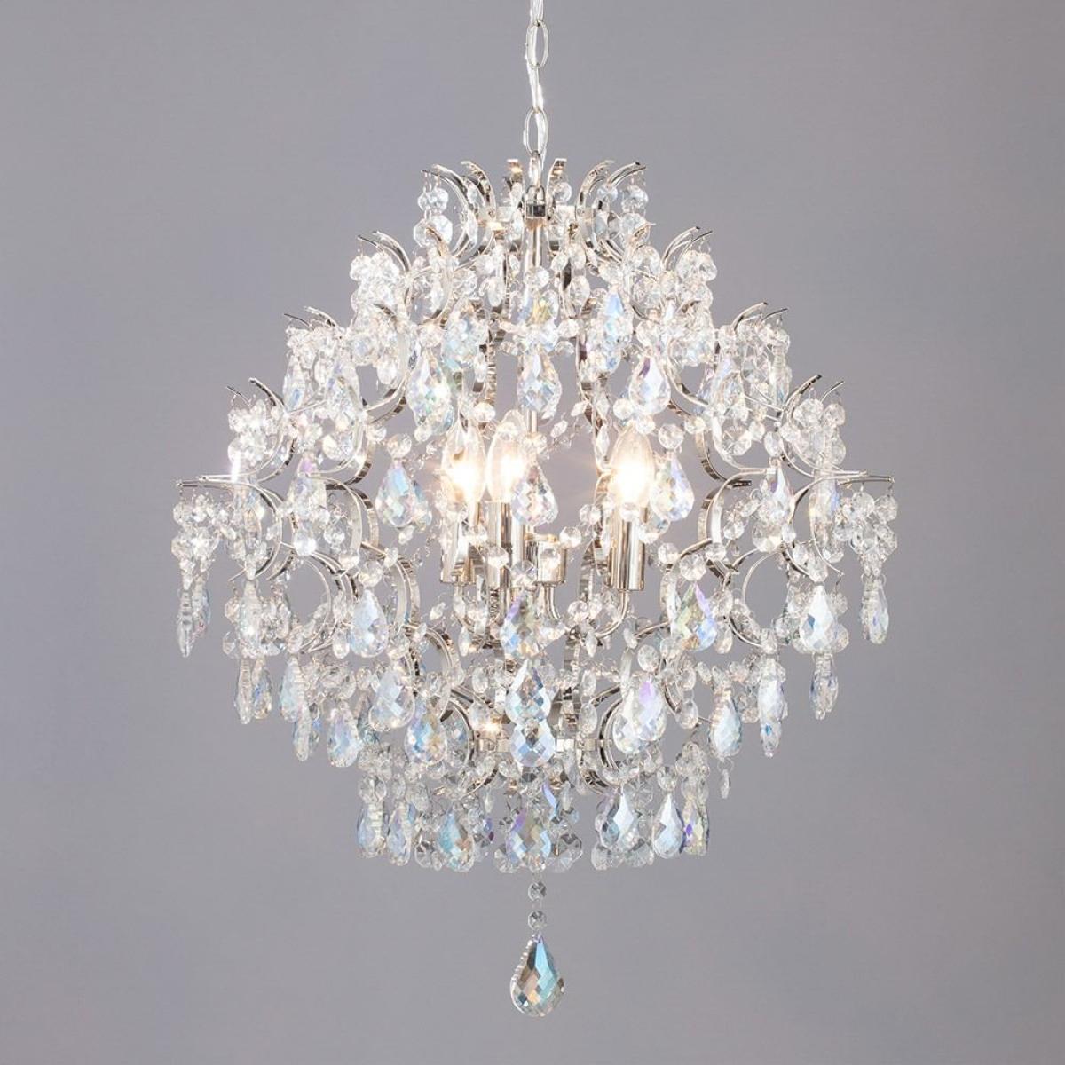 Lisa 3 Light Pendant, Nickel – image 5