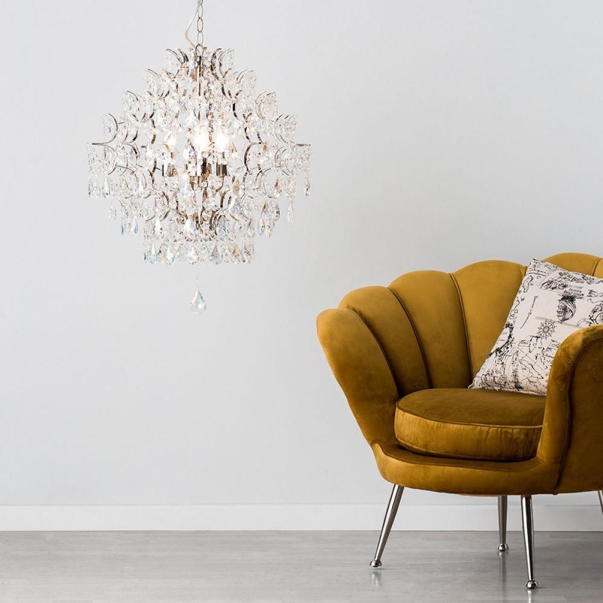 Lisa 3 Light Pendant, Nickel – image 8
