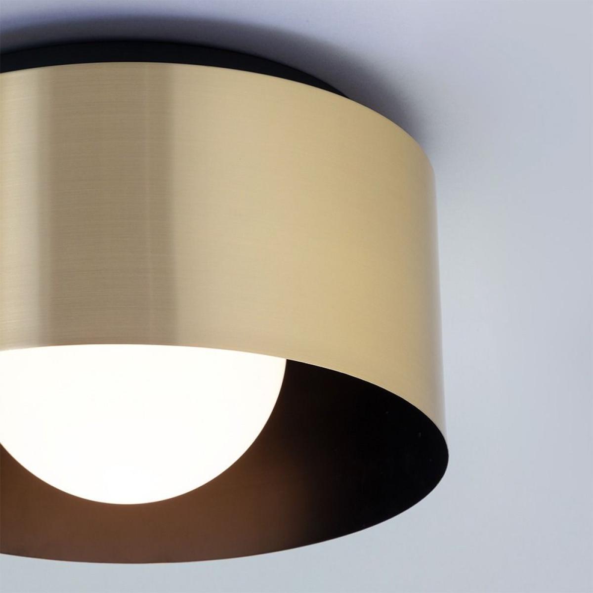 Aulum Flush Ceiling Light, Antique Brass – image 5