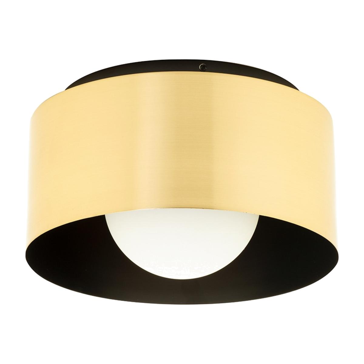 Aulum Flush Ceiling Light, Antique Brass – image 1