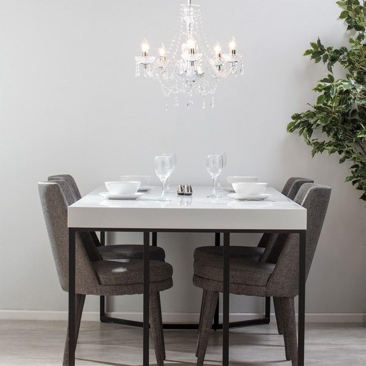 Charlotte Semi Flush Ceiling Light, Chrome – image 2