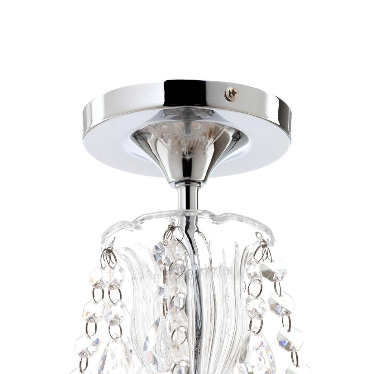 Charlotte Semi Flush Ceiling Light, Chrome – image 3