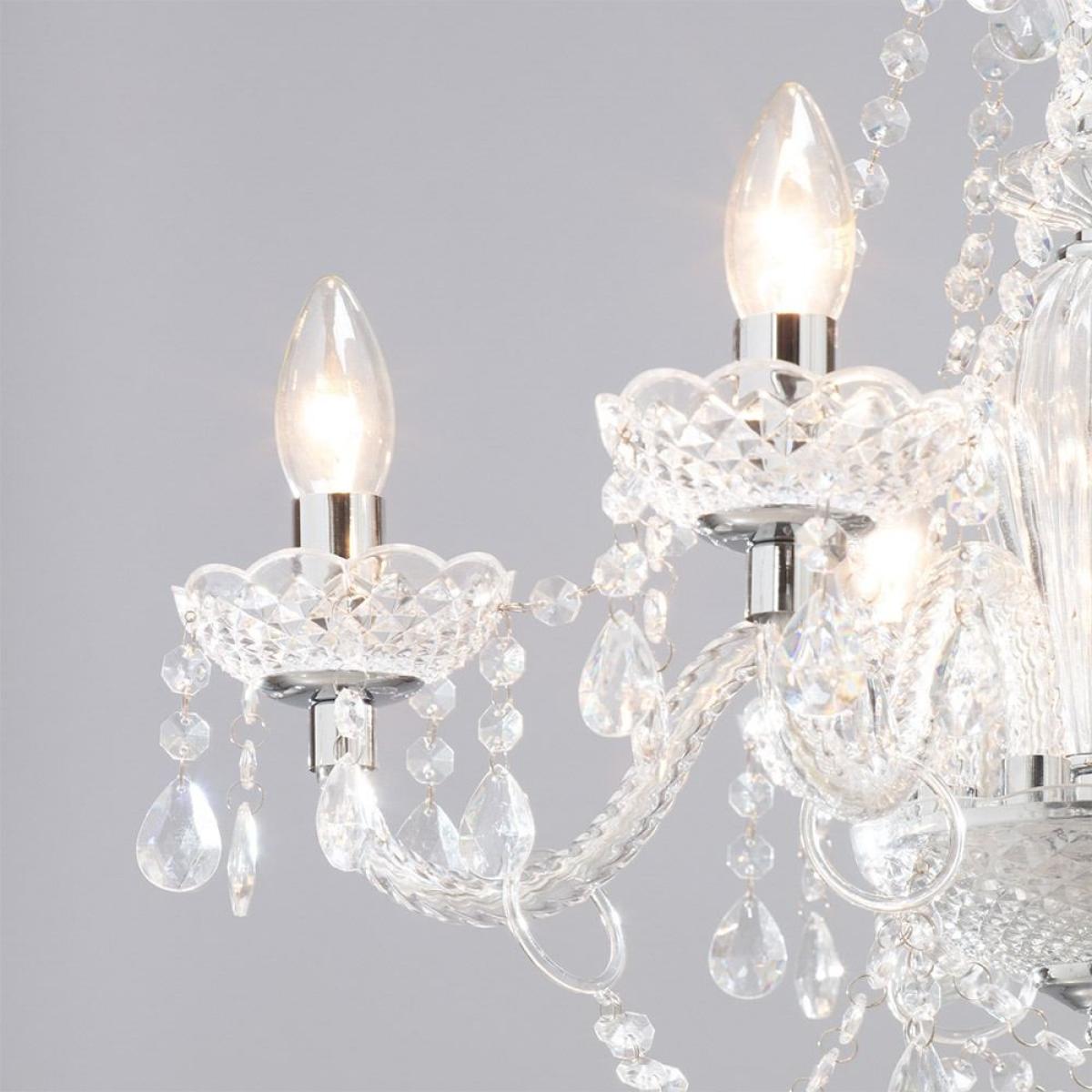 Charlotte Semi Flush Ceiling Light, Chrome – image 6