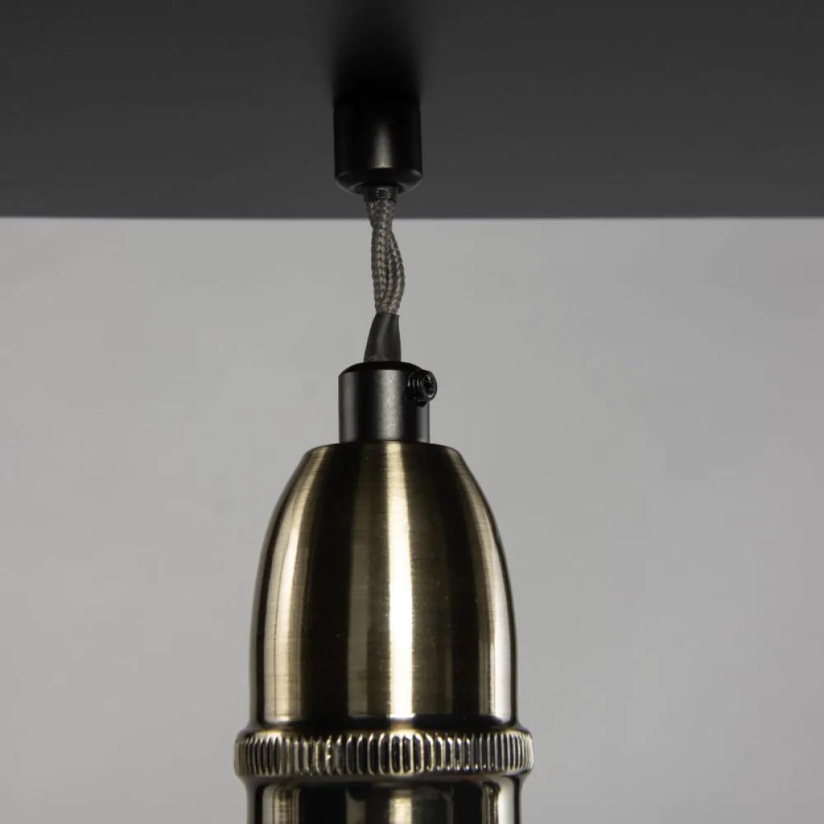 Dexter Industrial Diner Style Box Ceiling Pendant, Black – image 5