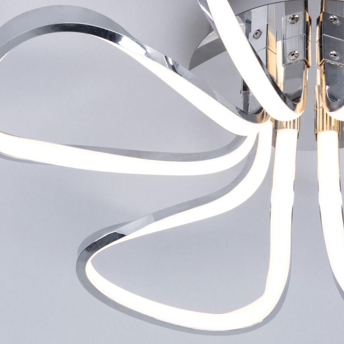 Alvar Petals LED Flush Ceiling Light, Chrome – image 5
