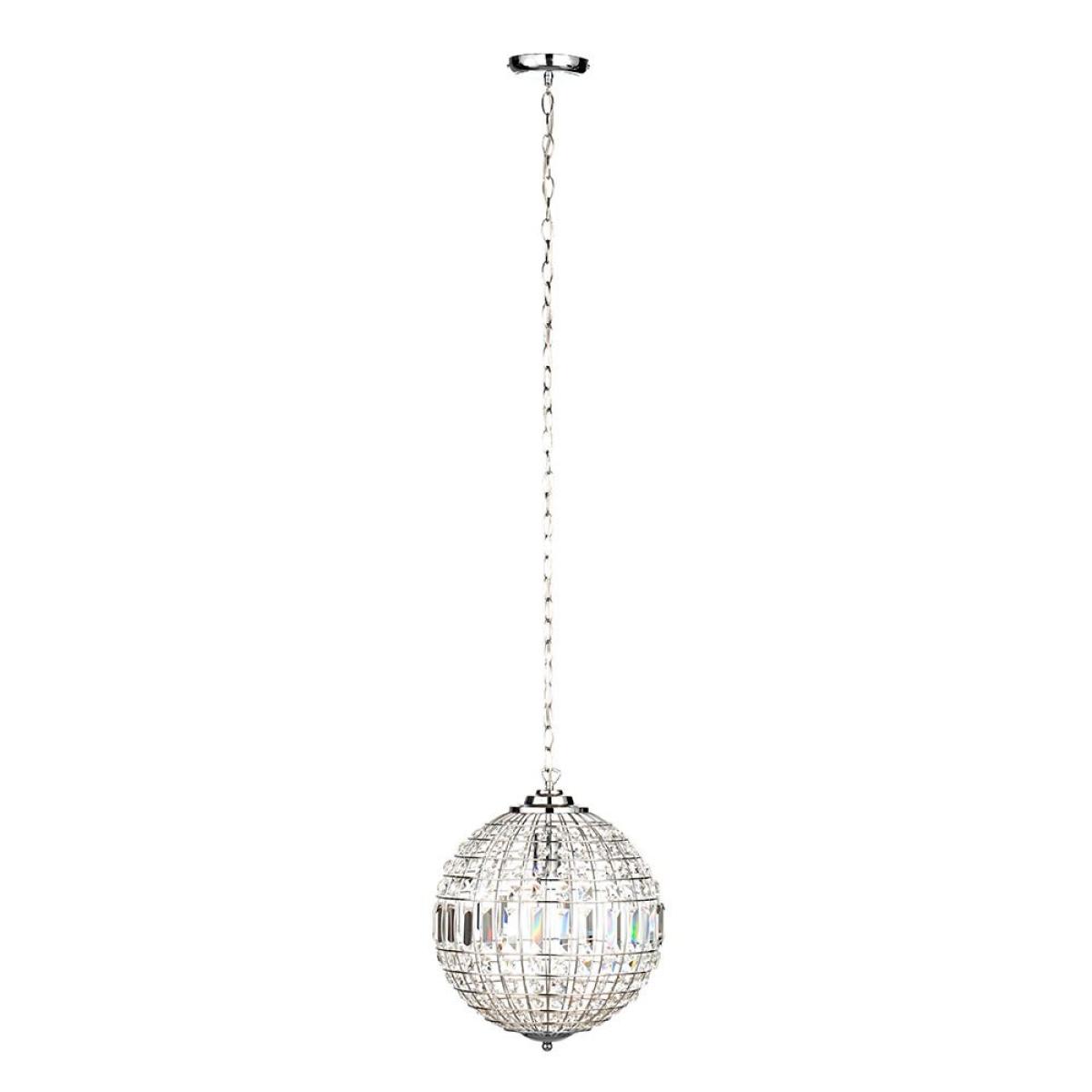 Ursula Small Crystal Ball Pendant, Chrome – image 5