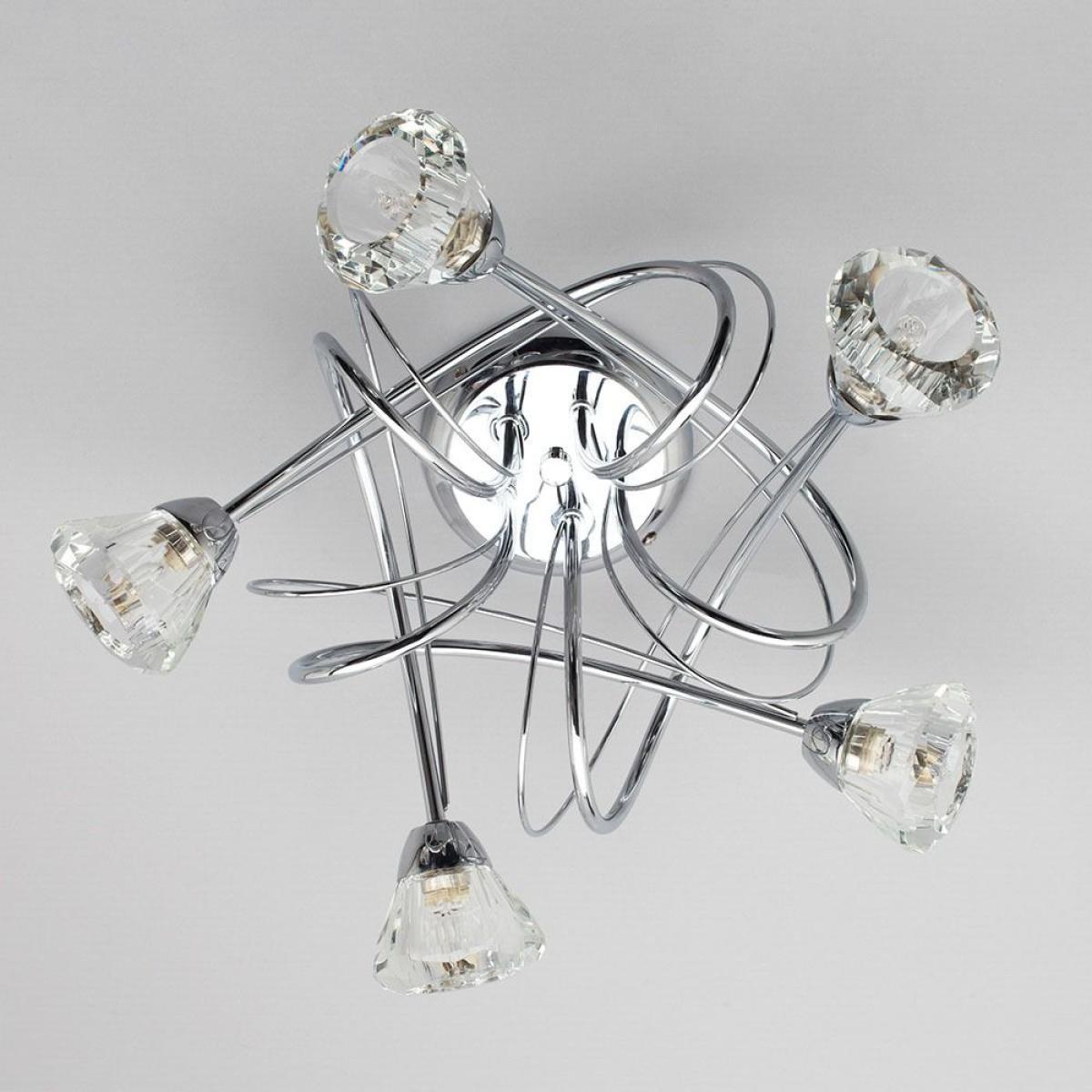 Marianne Large Flush Ceiling Light, Chrome – image 3