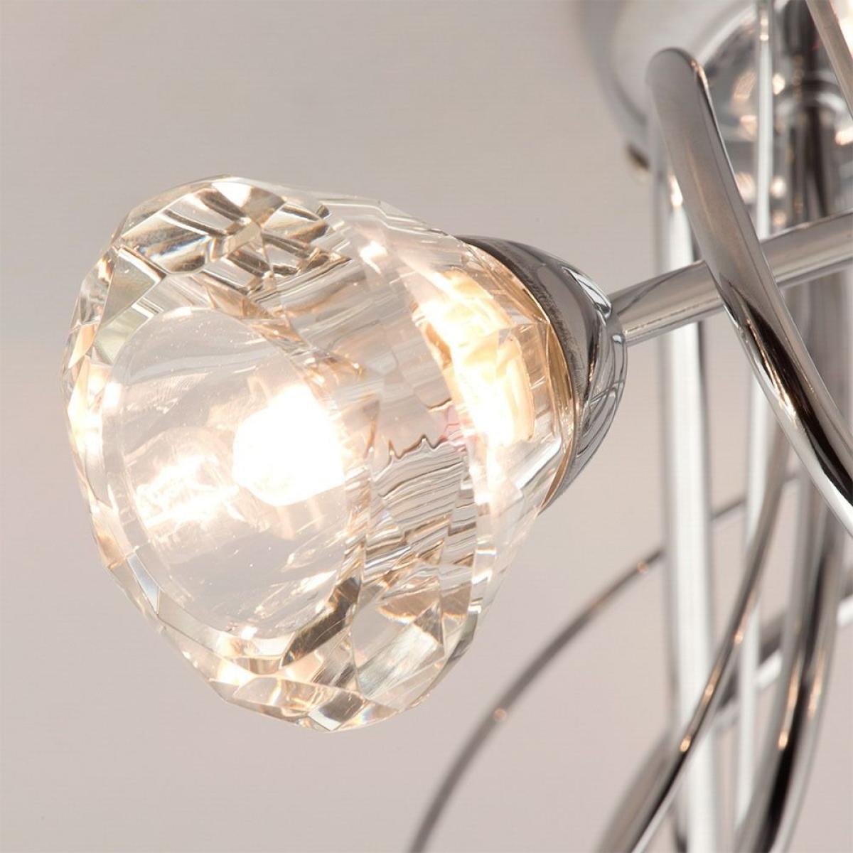 Marianne Large Flush Ceiling Light, Chrome – image 4