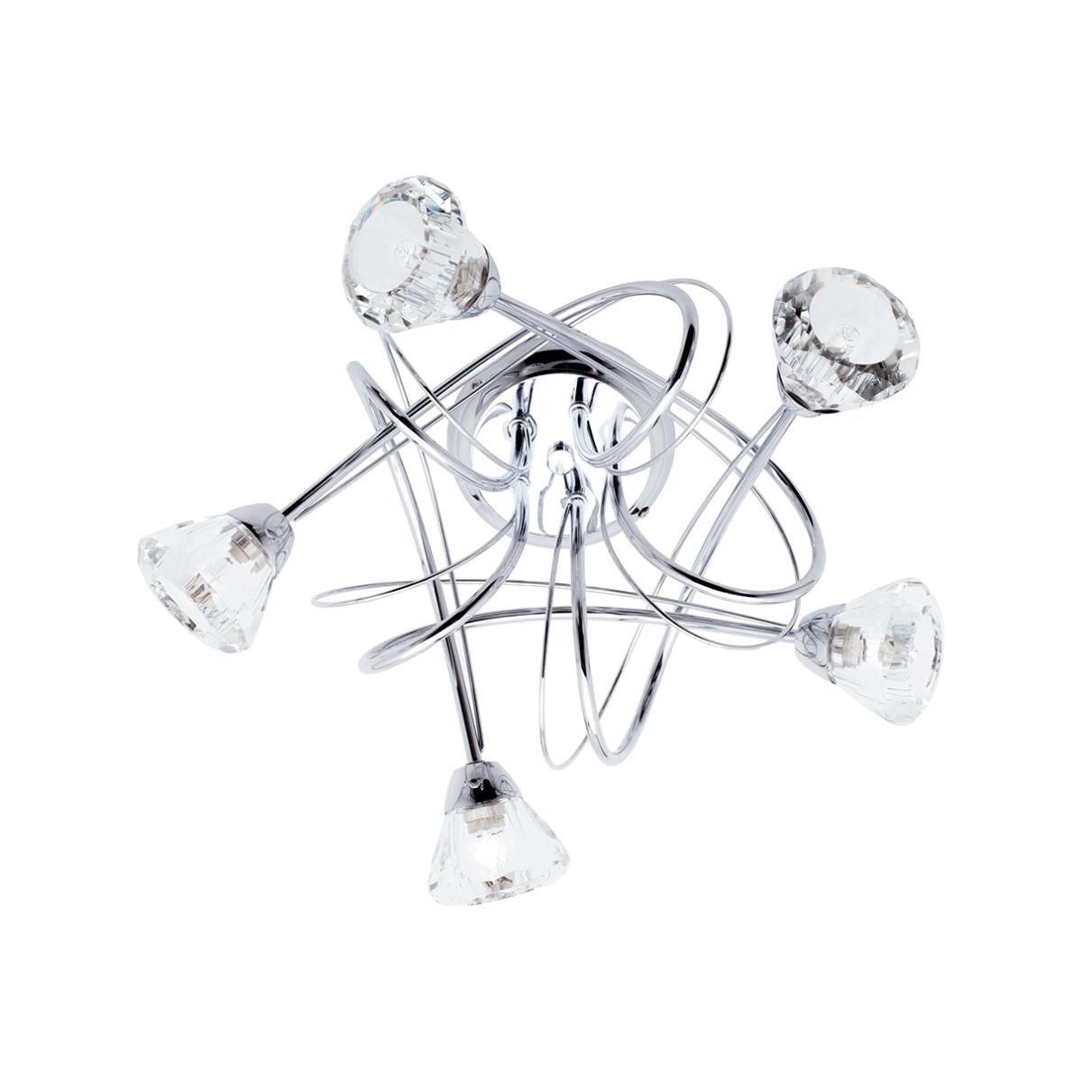 Marianne Large Flush Ceiling Light, Chrome – image 1
