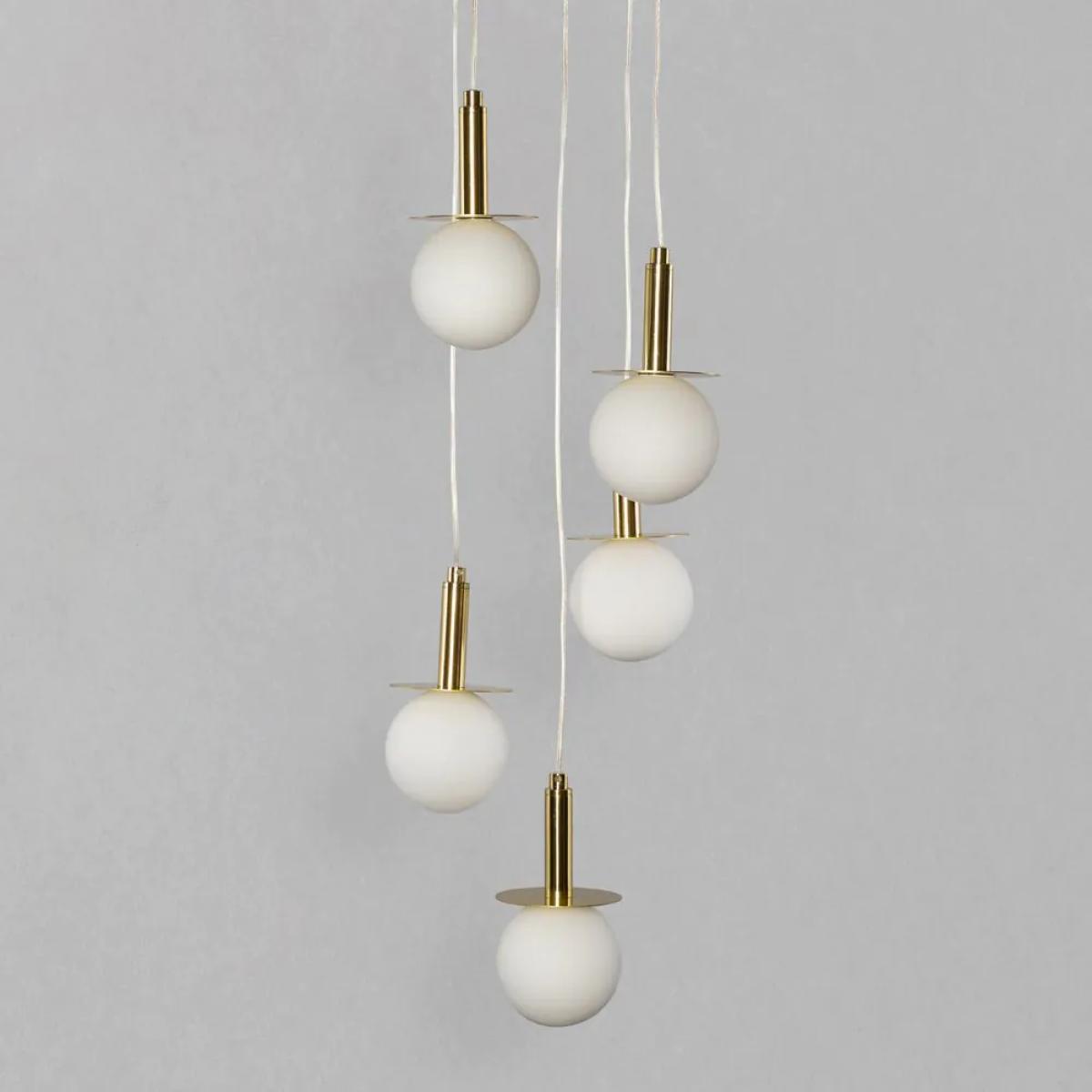Sally Cluster Ceiling Pendant, Brass – image 3