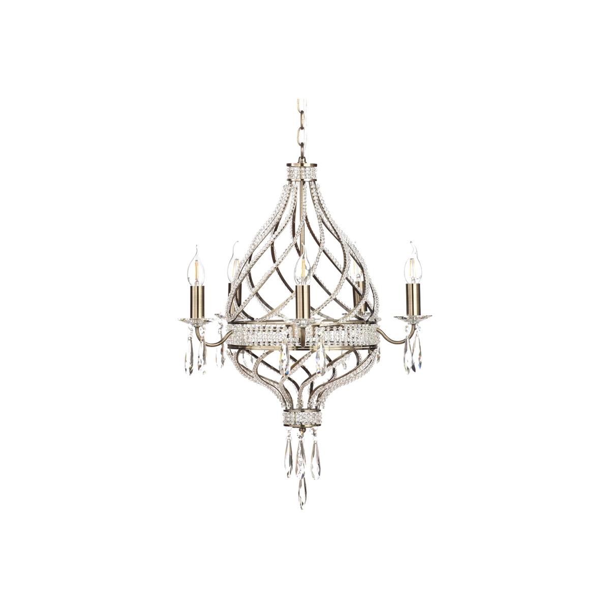 Evelyn Chandelier, Brass – image 1
