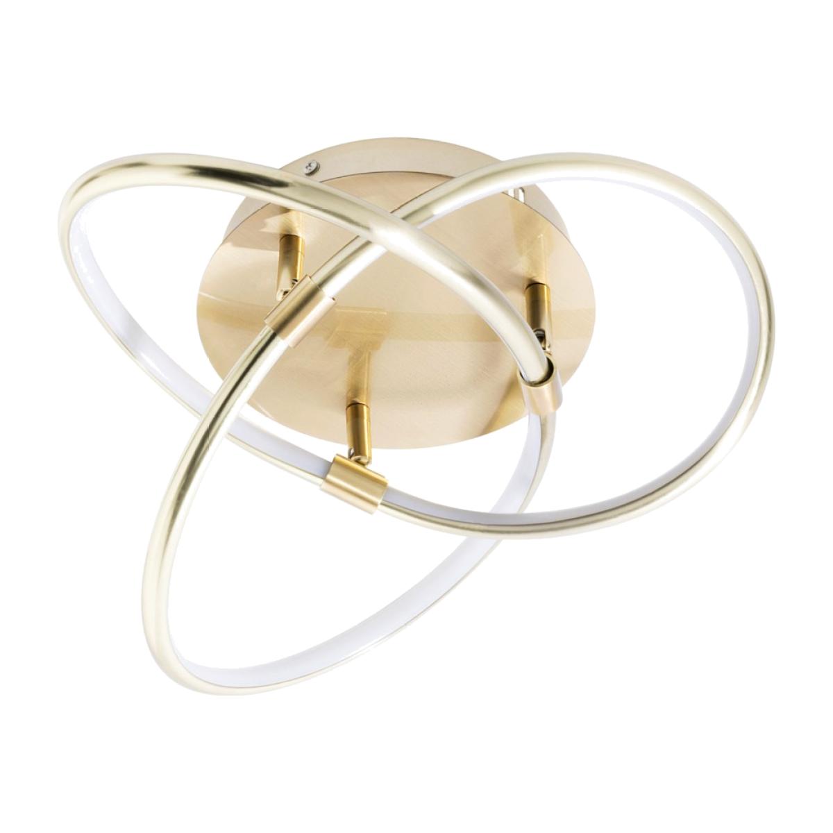 Eero Knotted LED Flush Ceiling Light, Satin Brass – image 1