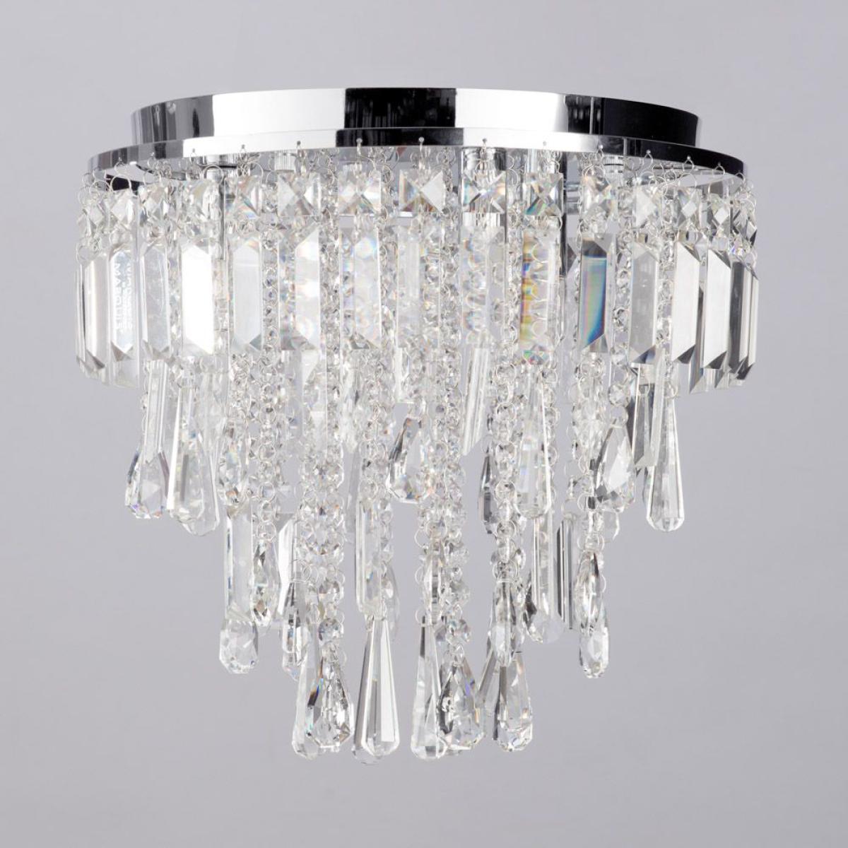 Bresna Flush Ceiling Light, Chrome – image 3