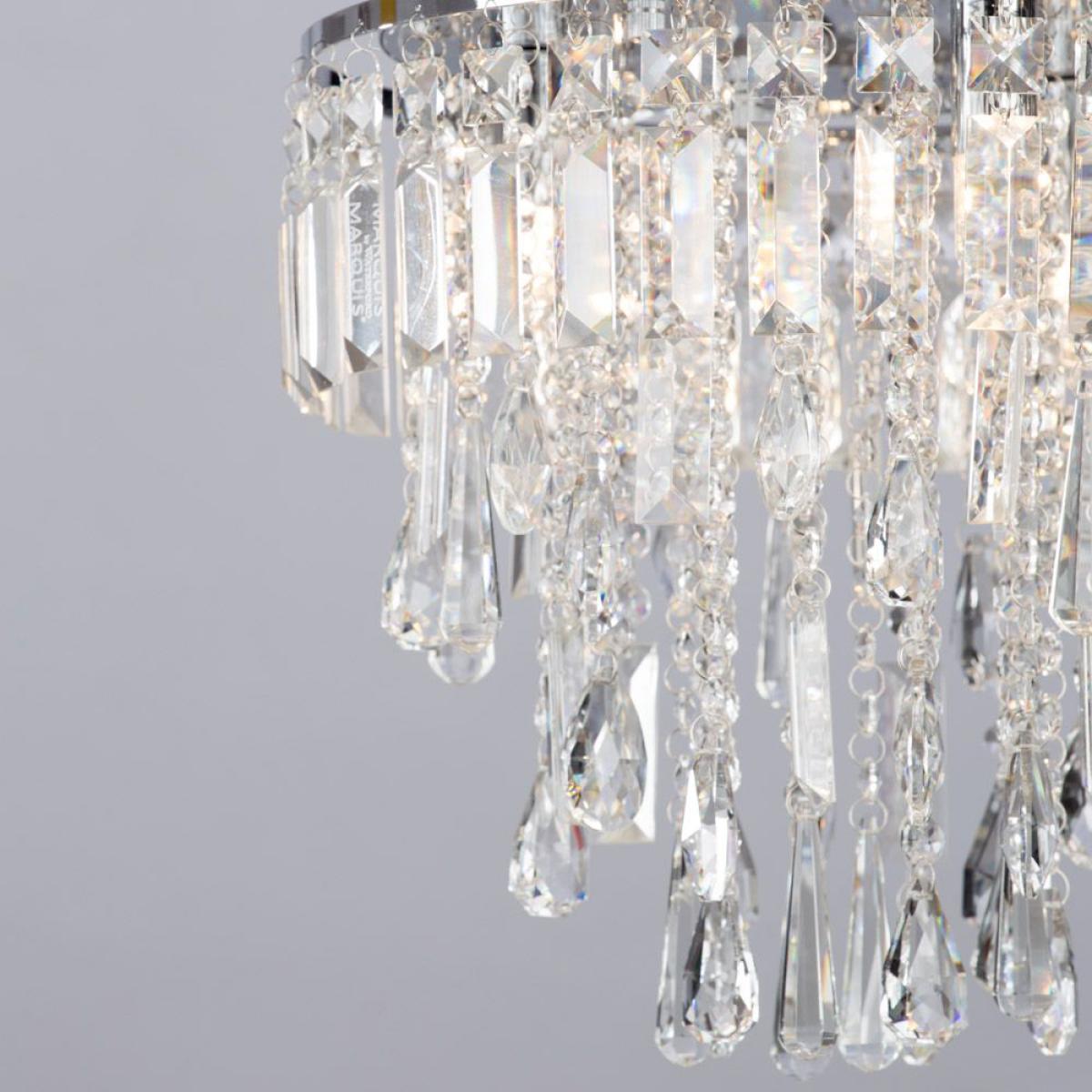 Bresna Flush Ceiling Light, Chrome – image 4
