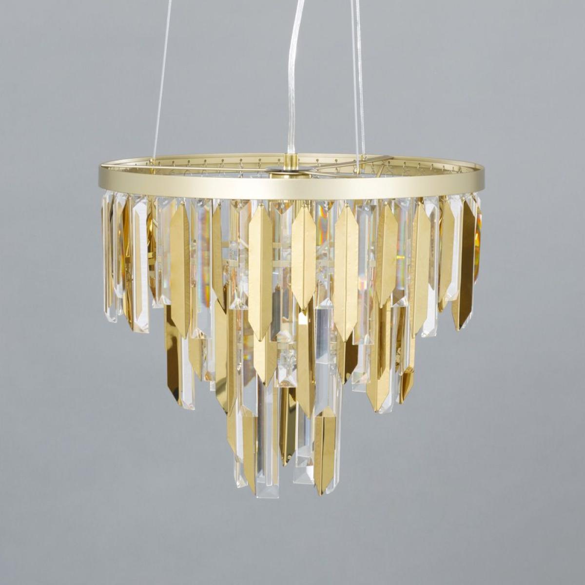 Beekham Ceiling Pendant Light, Satin Brass – image 4