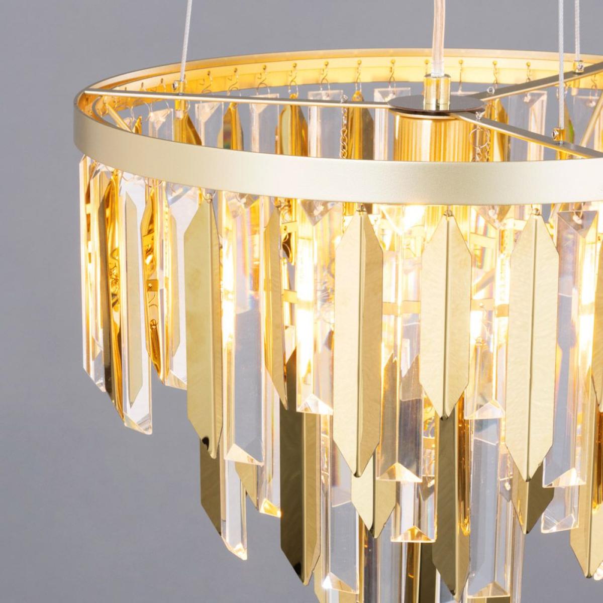 Beekham Ceiling Pendant Light, Satin Brass – image 5