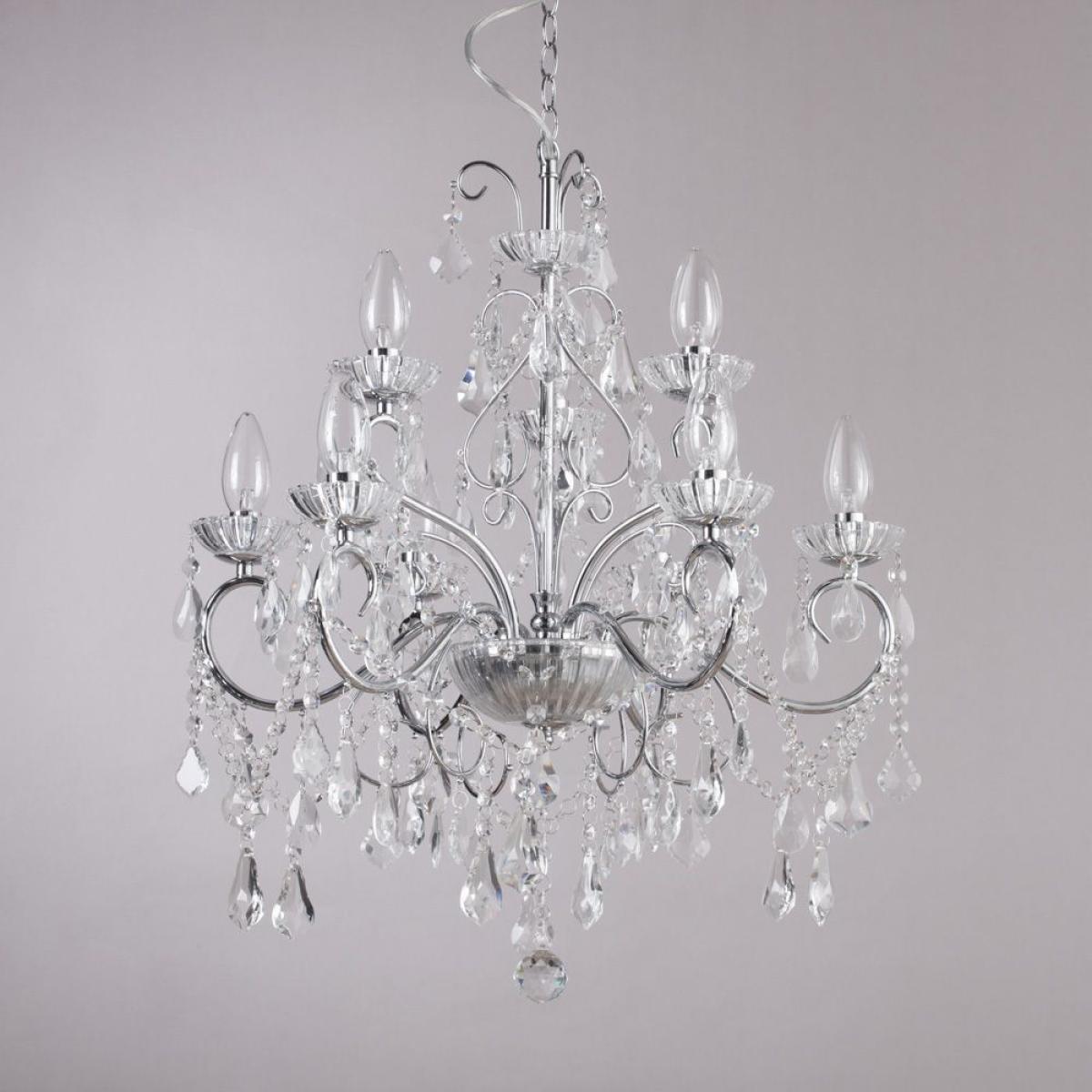 Daphne 9 Light Bathroom Ceiling Pendant, Chrome – image 4