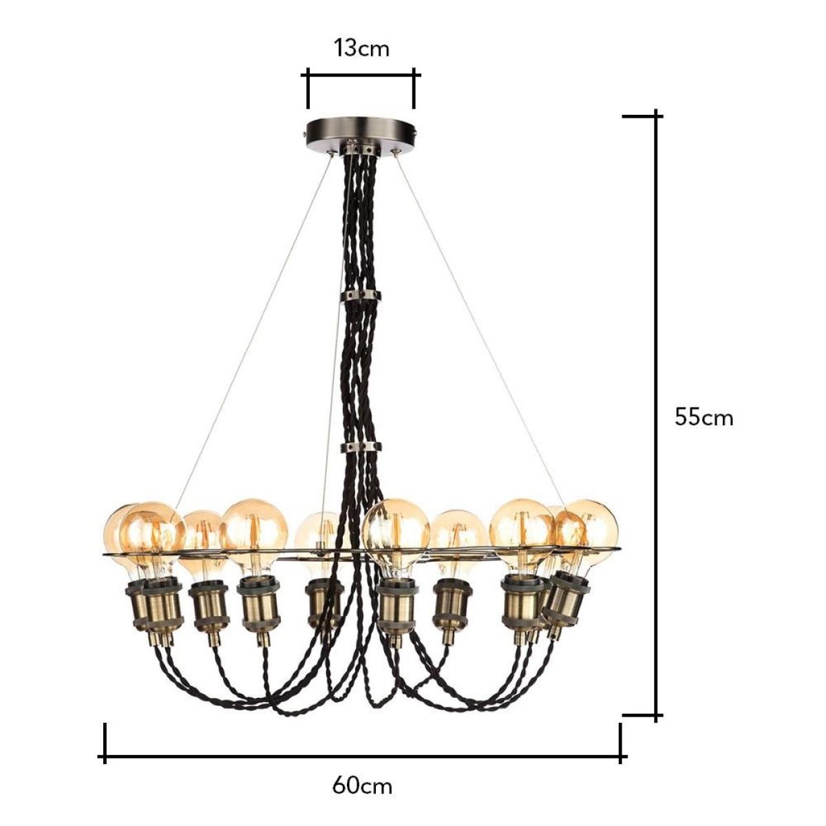Soho 10 Light Pendant, Copper – image 6