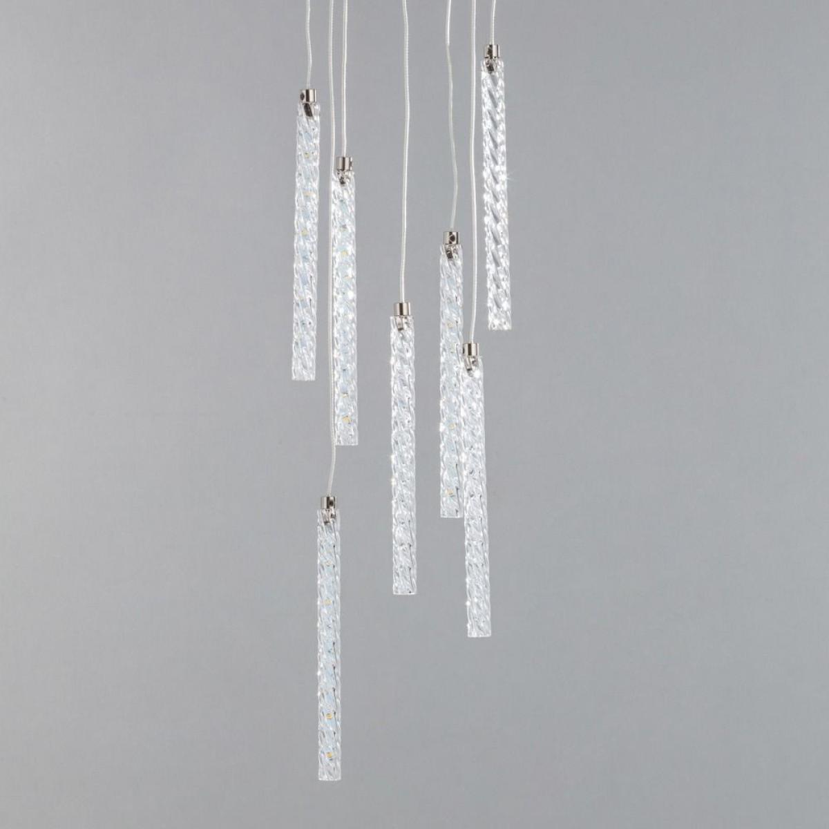 Shae Cluster Pendant, Brushed Chrome – image 4