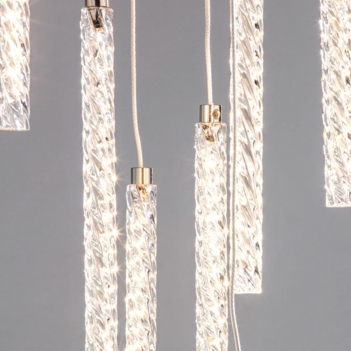 Shae Cluster Pendant, Brushed Chrome – image 5