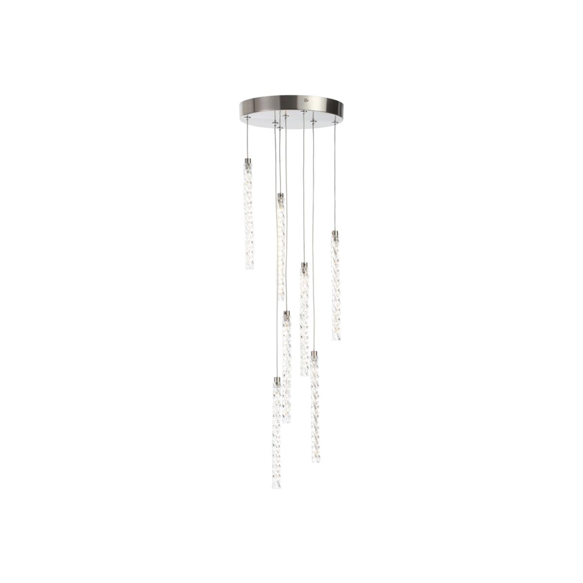 Shae Cluster Pendant, Brushed Chrome – image 1