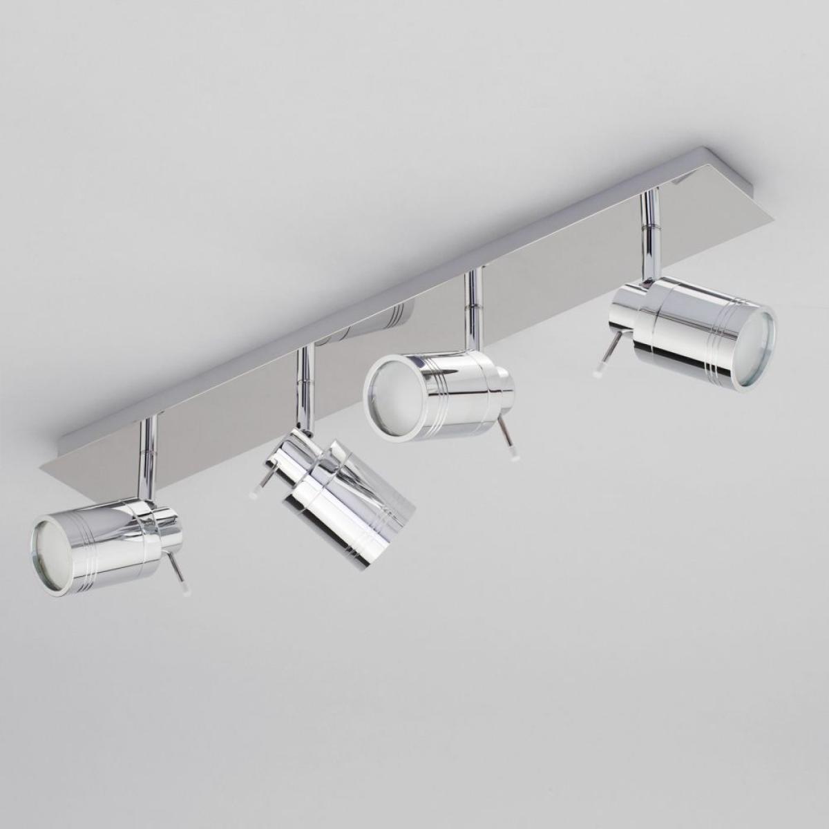 Hector Bathroom Ceiling Spotlight Bar, Chrome – image 4