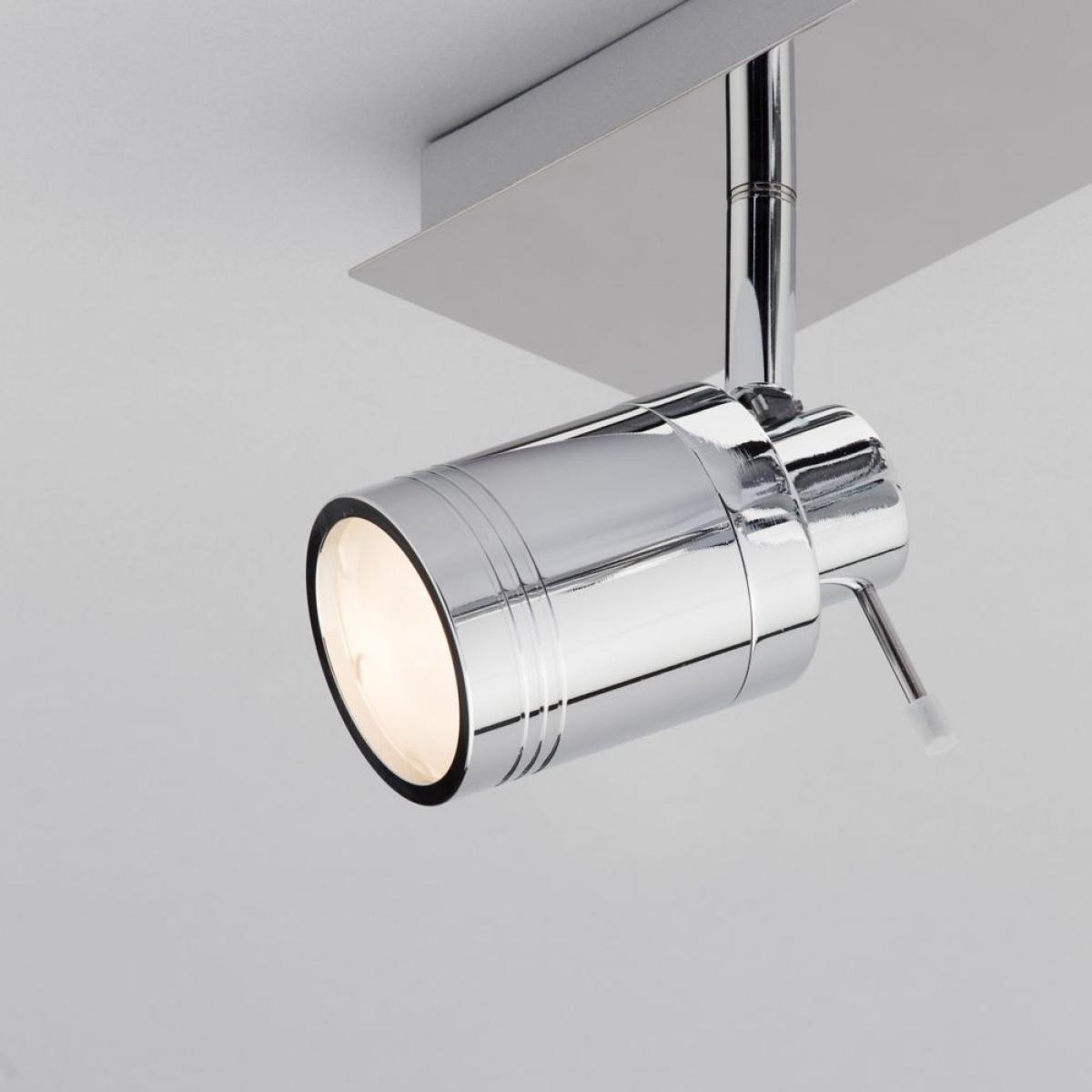 Hector Bathroom Ceiling Spotlight Bar, Chrome – image 5