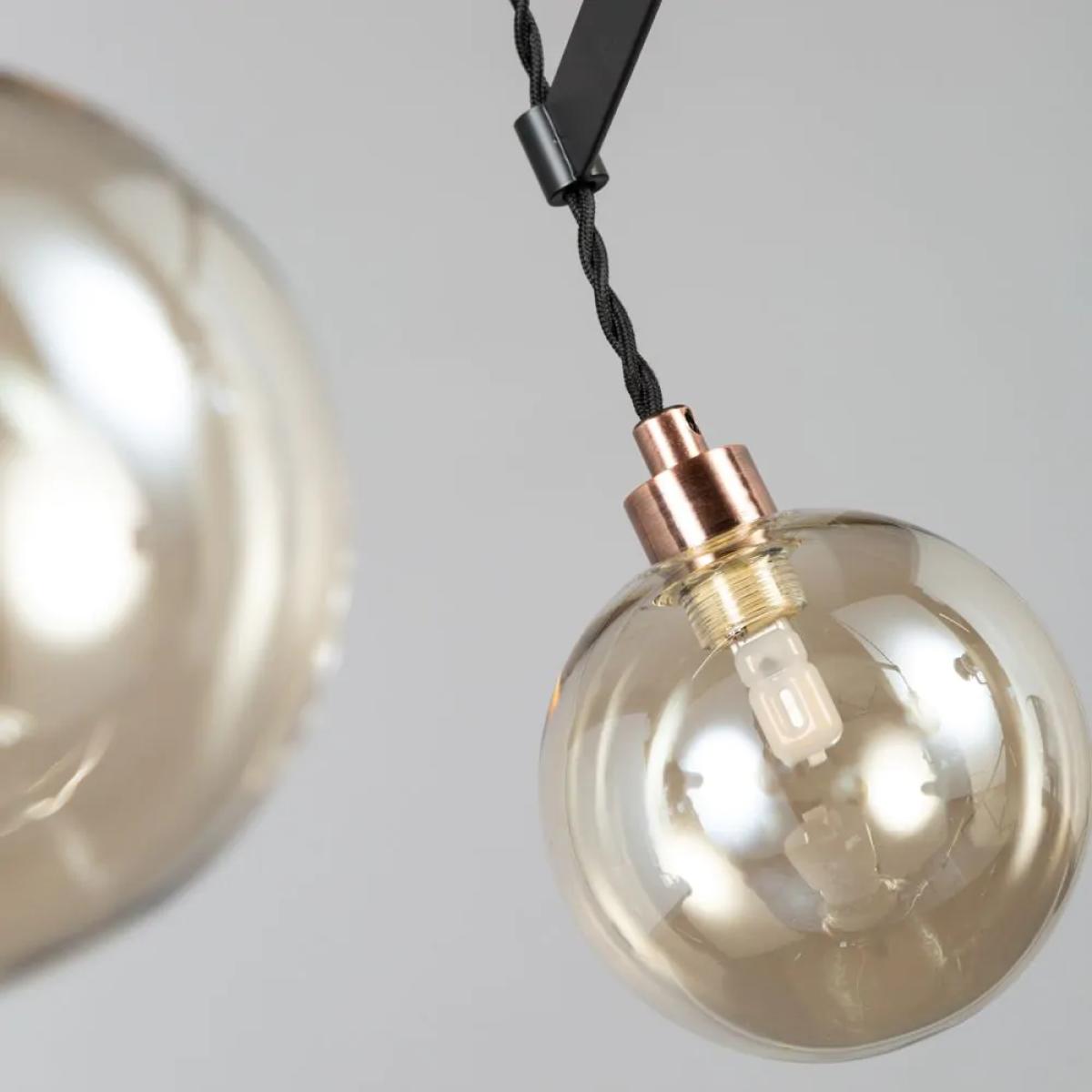 Juniper Medium Ceiling Pendant, Copper and Black – image 4