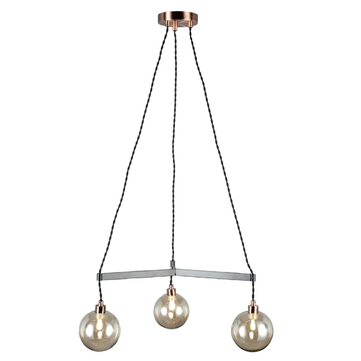Juniper Medium Ceiling Pendant, Copper and Black – image 5