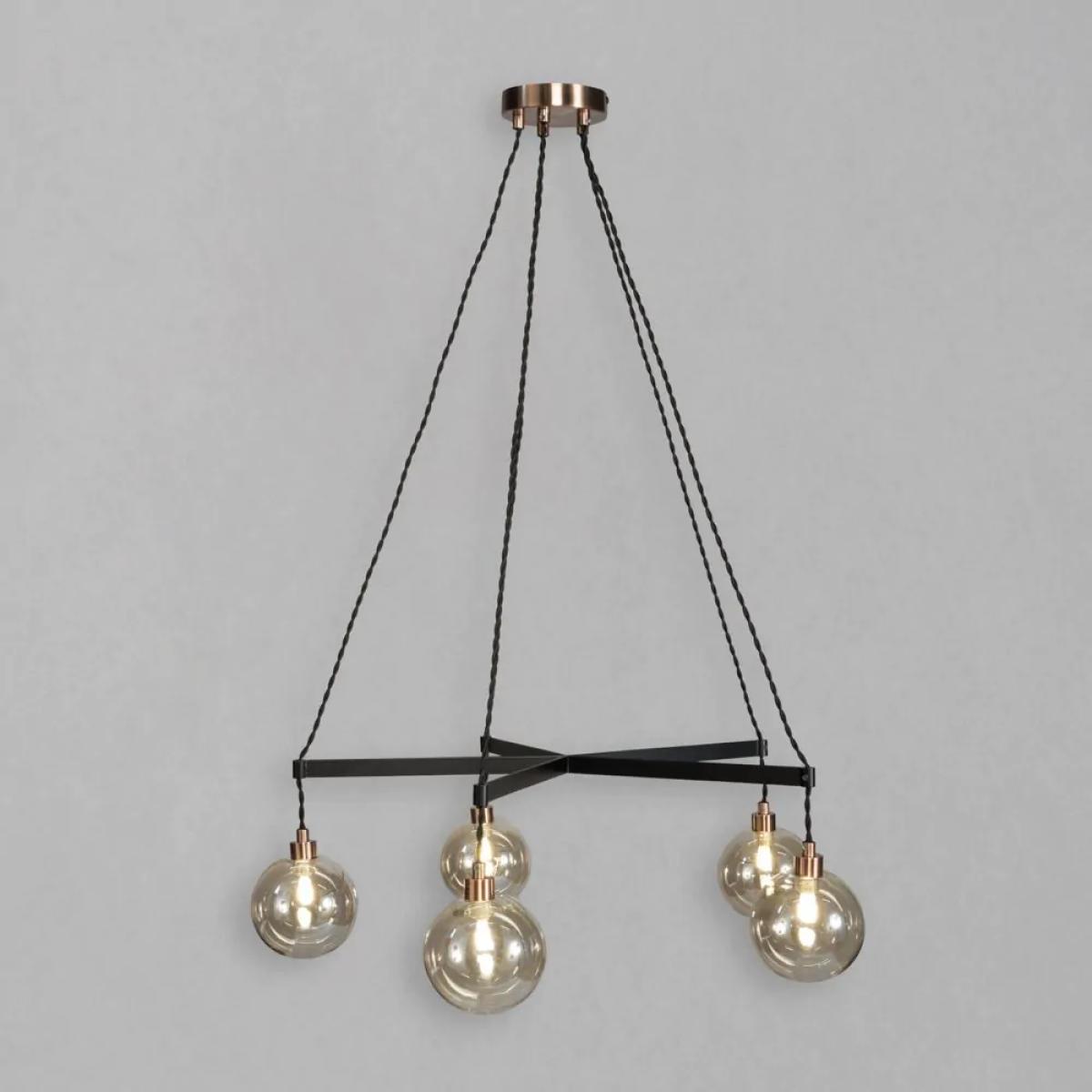 Juniper Large Ceiling Pendant, Copper and Black – image 3
