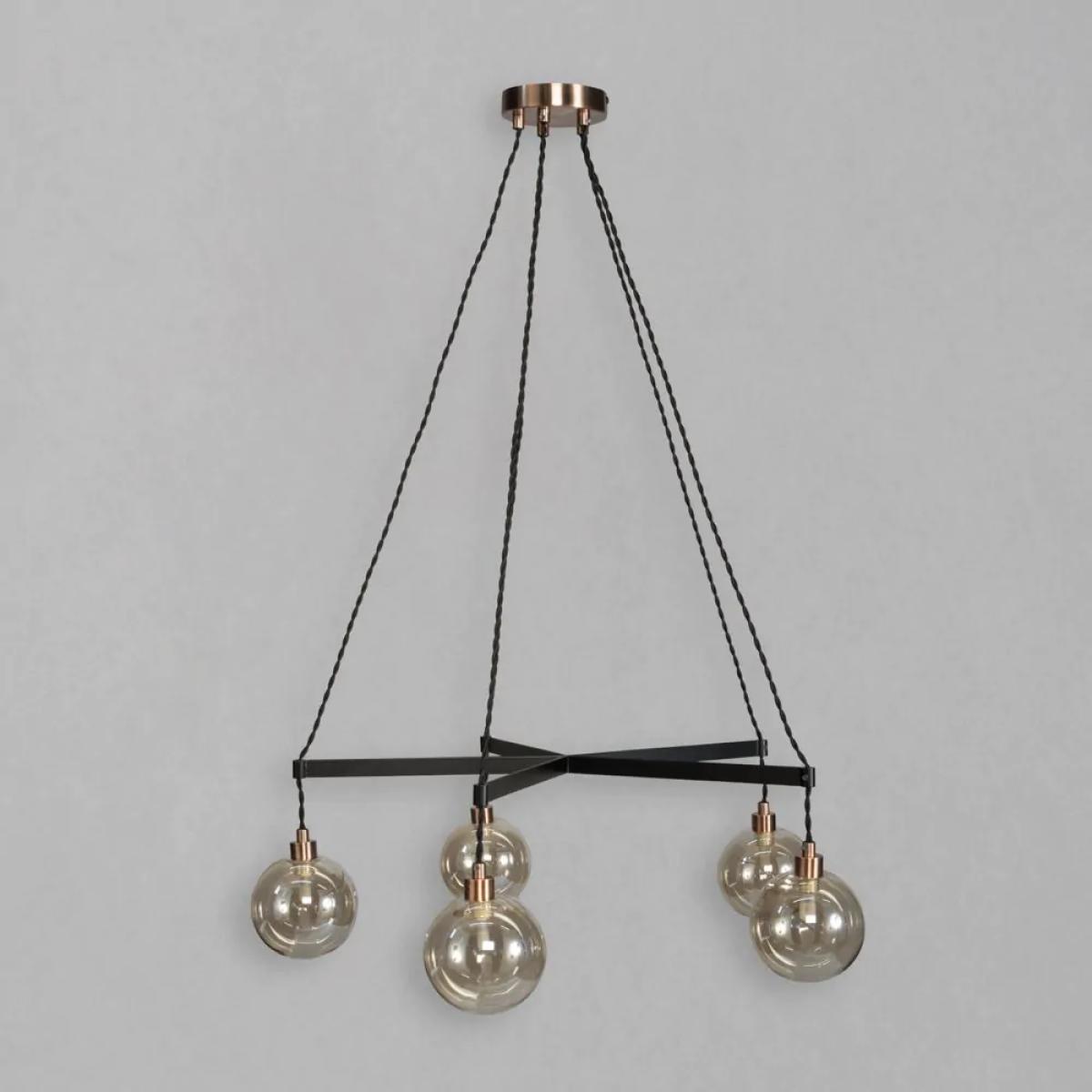Juniper Large Ceiling Pendant, Copper and Black – image 4