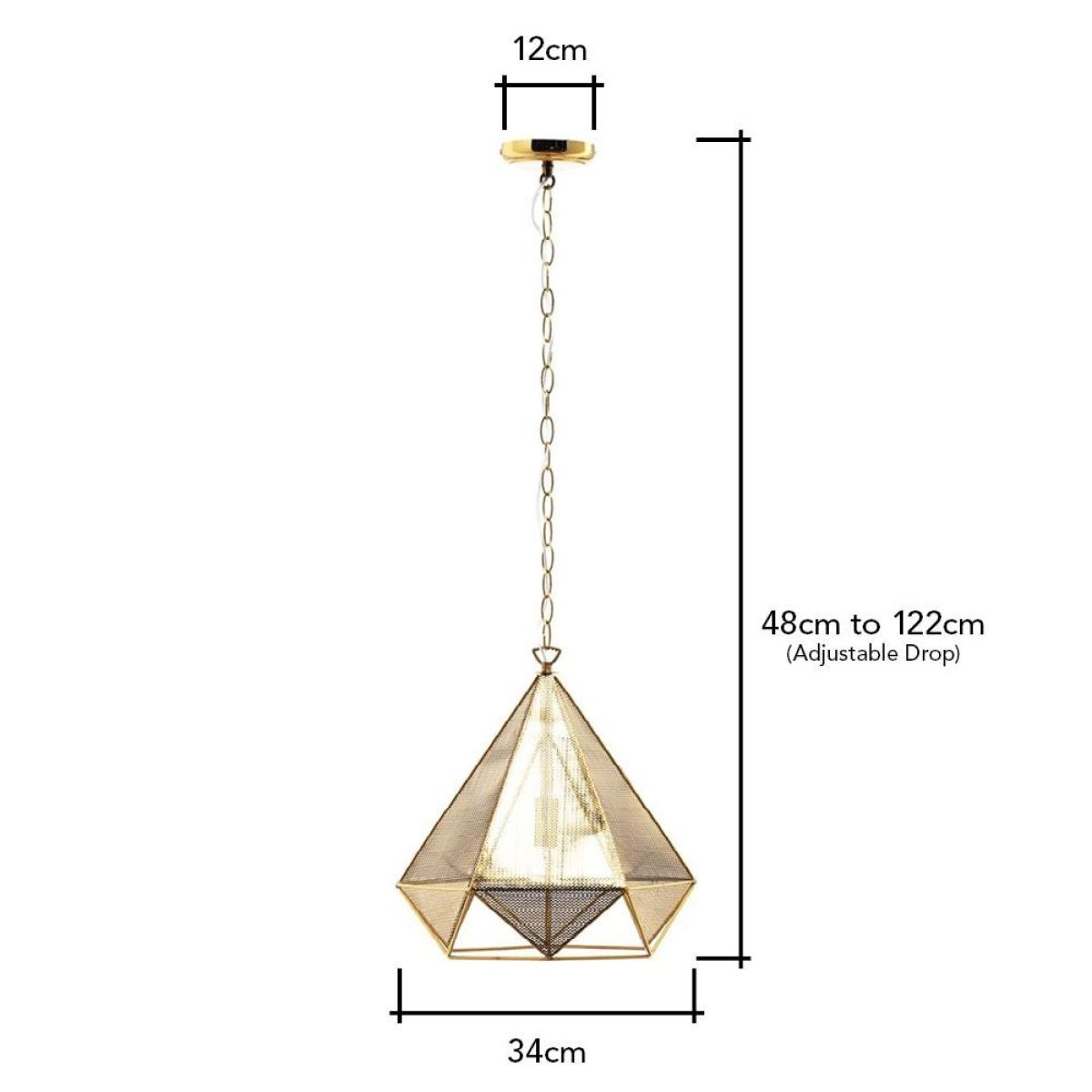 Parker Pendant Light, Brass – image 8