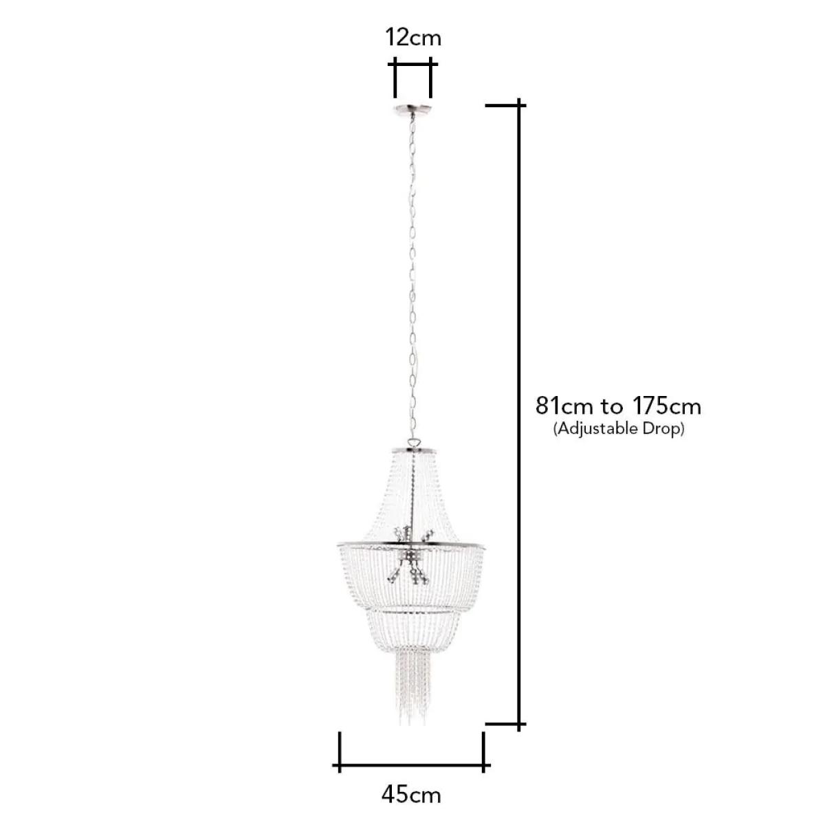 Laura Chandelier, Chrome – image 7
