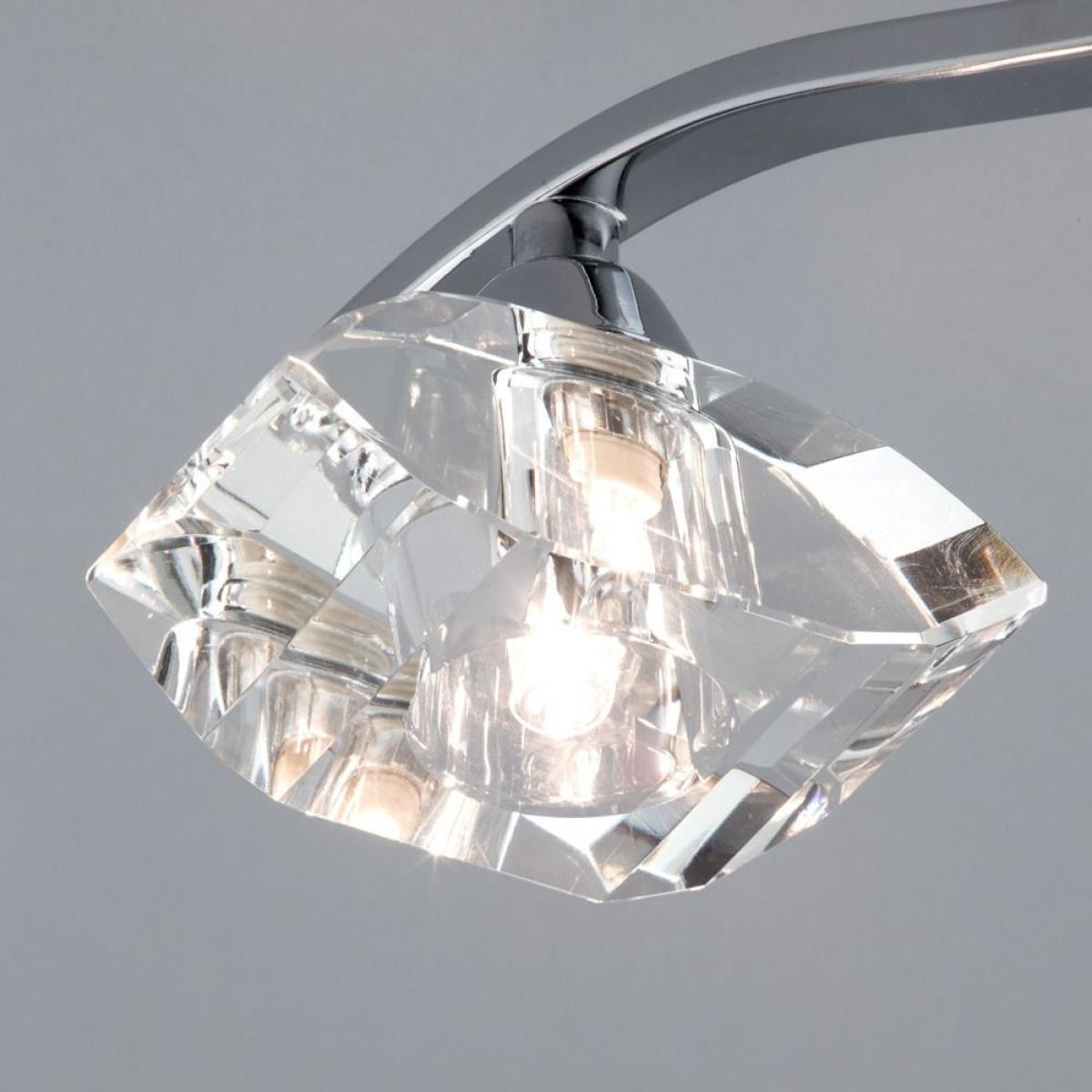 Bella 3 Light Flush Ceiling Light, Chrome – image 5