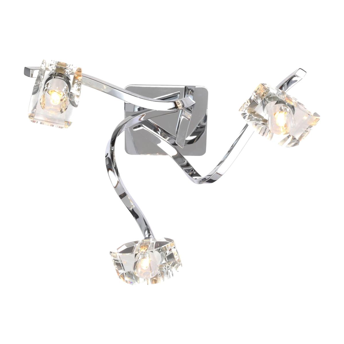 Bella 3 Light Flush Ceiling Light, Chrome – image 1