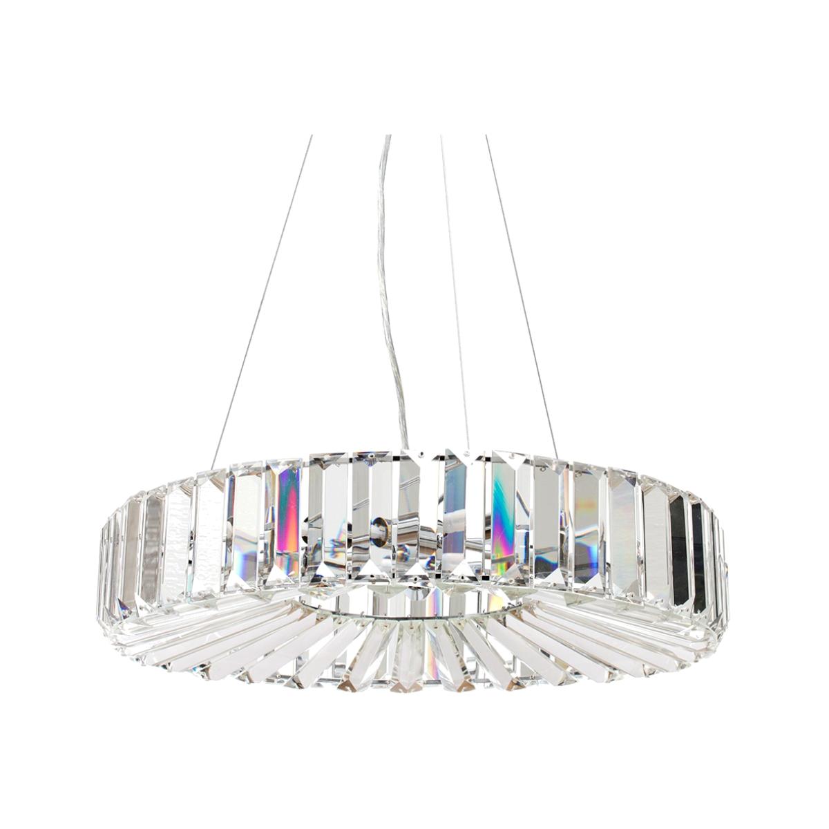 Renee Crystal Pendant, Chrome – image 1