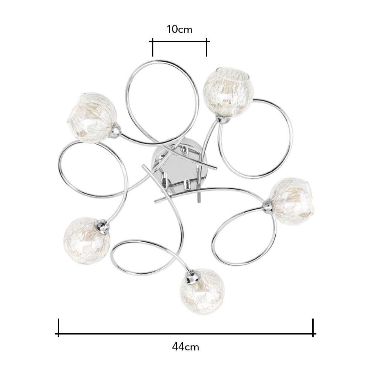Cooper Ceiling Light, Chrome & Champagne – image 7