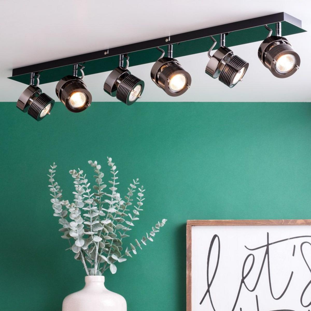 Lucas Ceiling Spotlight Bar, Black Chrome – image 2