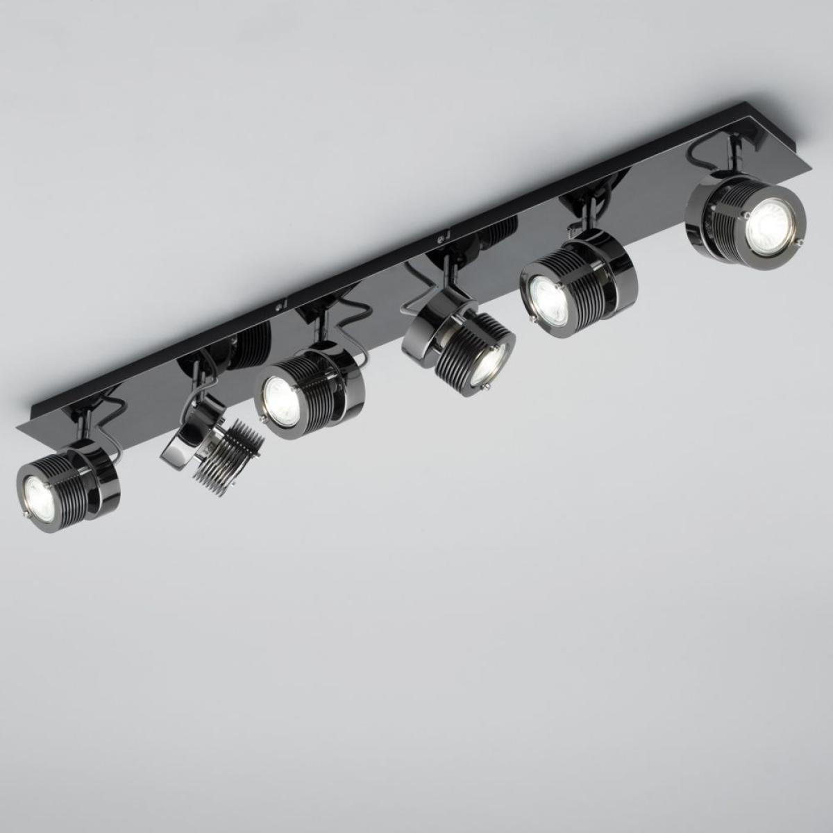 Lucas Ceiling Spotlight Bar, Black Chrome – image 3