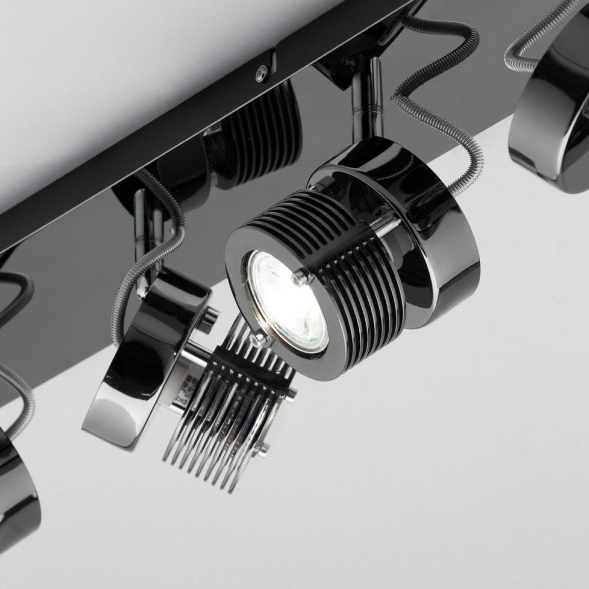 Lucas Ceiling Spotlight Bar, Black Chrome – image 5