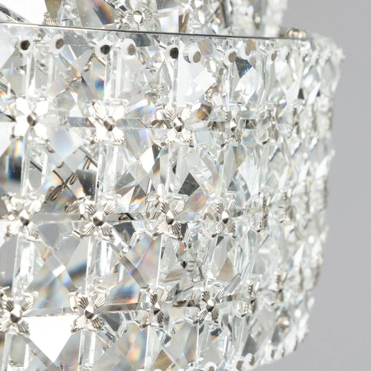 Cypress Large Crystal Rings Ceiling Pendant, Chrome – image 5