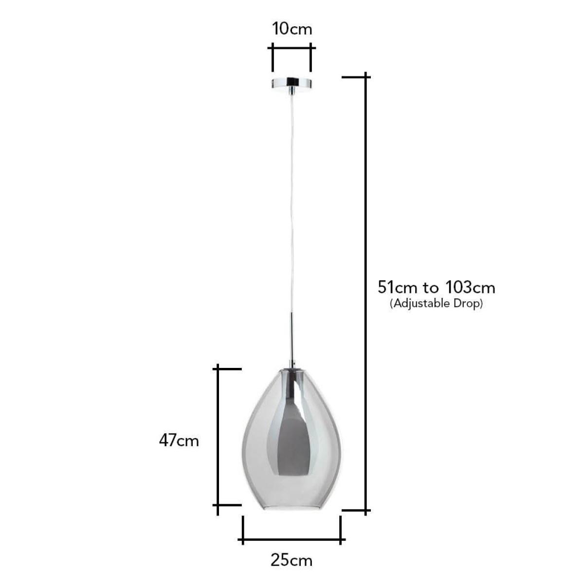 Carmella Ceiling Pendant, Smoke – image 8